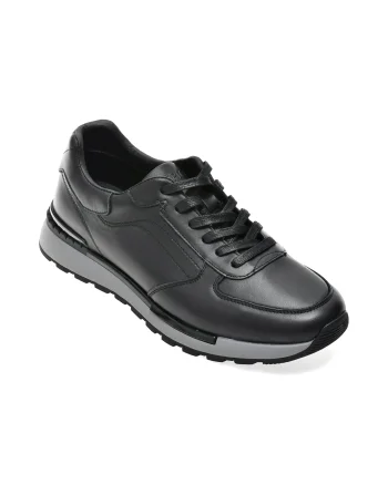 Pantofi sport EPICA negri, 58229, din piele naturala