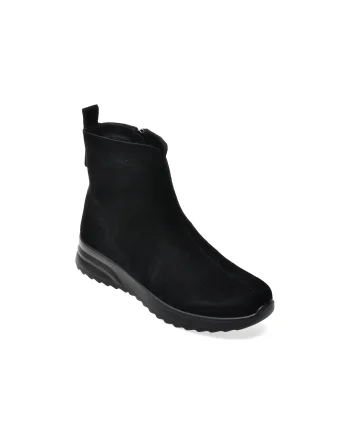 Ghete IMAGE negre, 326052, din piele intoarsa