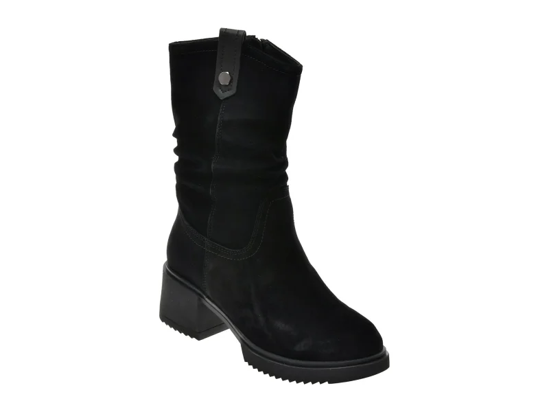 Ghete FLAVIA PASSINI negre, FC90006, din piele intoarsa