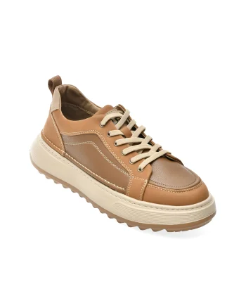 Pantofi sport BITE THE BULLET maro, 71612, din piele naturala