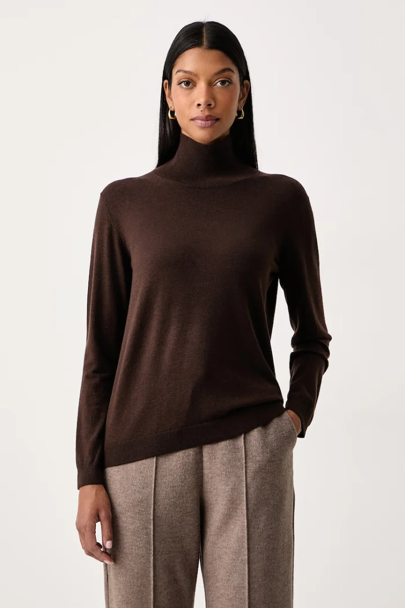 Weekend Max Mara  pulover cu guler înalt pentru femei cu amestec de mătase WKDKIKU