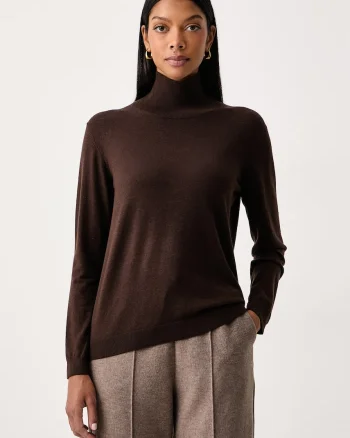 Weekend Max Mara  pulover cu guler înalt pentru femei cu amestec de mătase WKDKIKU