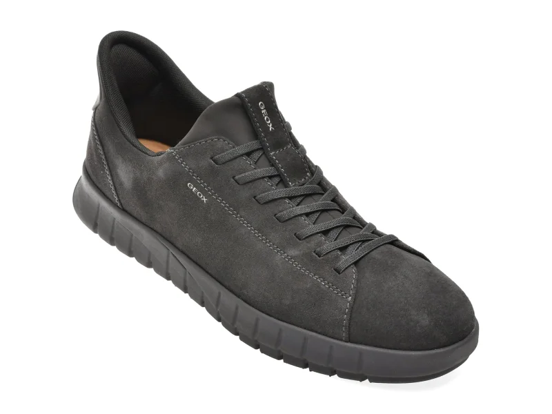 Pantofi sport GEOX gri, U65MAA, din piele intoarsa