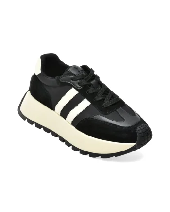 Pantofi sport GRYXX negri, 23386, din material textil si piele naturala