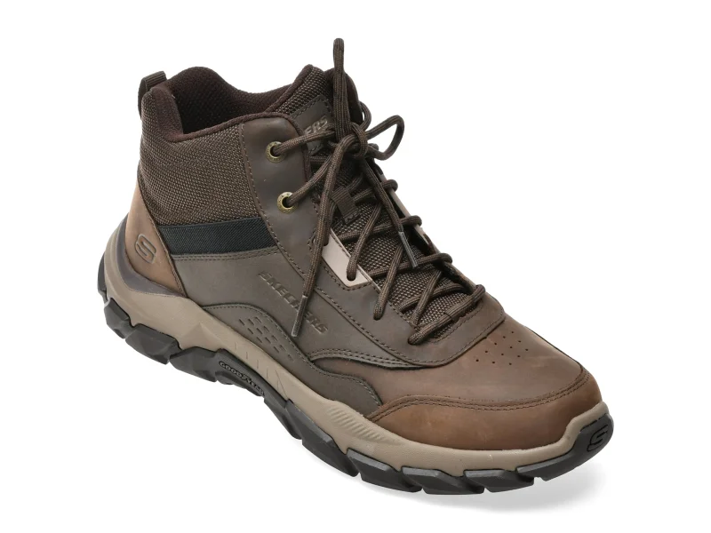 Ghete SKECHERS maro, 205587, din piele naturala