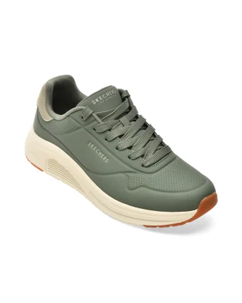 Pantofi sport SKECHERS kaki, 183530, din piele ecologica