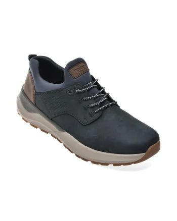 Pantofi sport RIEKER bleumarin, 6050, din piele naturala