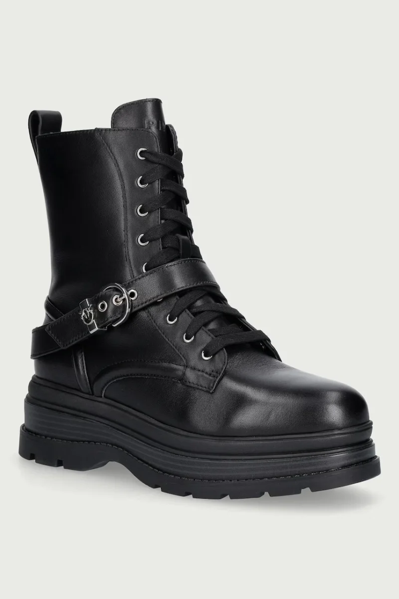 Pinko  botine cu platformă pentru femei din piele Eva 04