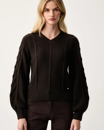 Armani Exchange  pulover loungewear pentru femei cu amestec de lână