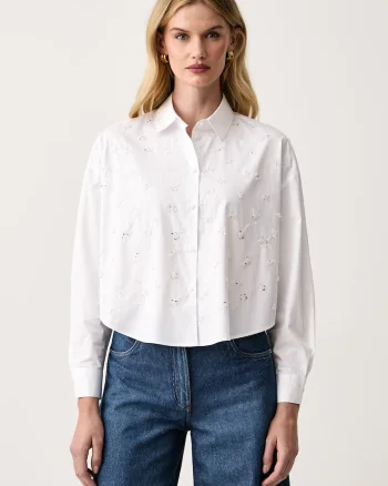 Armani Exchange  cămașă de damă din bumbac