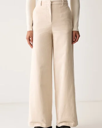 Colmar  pantaloni wide leg pentru femei din bumbac cu elastan