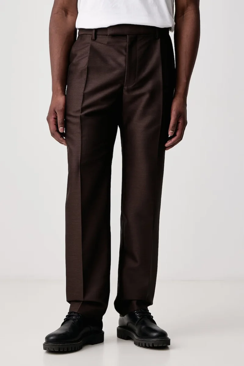 Kenzo  pantaloni chinos pentru bărbați cu lână