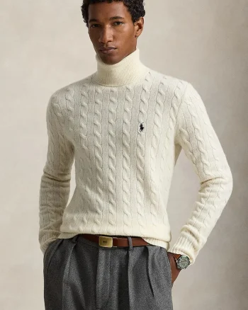 Polo Ralph Lauren  pulover cu guler înalt bărbătesc din lână