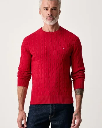 Tommy Hilfiger  pulover pentru bărbați din bumbac