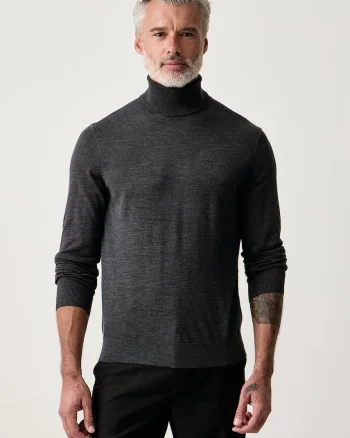 Tommy Hilfiger  pulover cu guler înalt pentru bărbați din lână