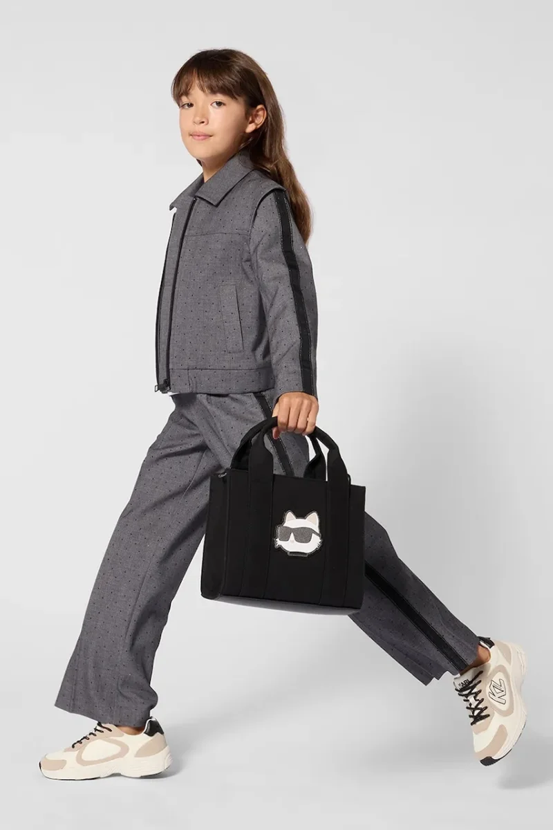 Karl Lagerfeld  pantaloni pentru copii cu vâscoză