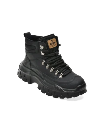 Ghete GRYXX negre, 9815, din piele naturala