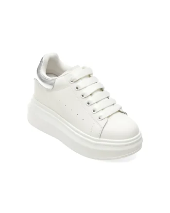 Pantofi sport GRYXX albi, 260016, din piele naturala