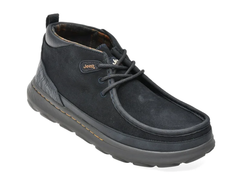 Ghete JEEP bleumarin, 62021, din piele intoarsa