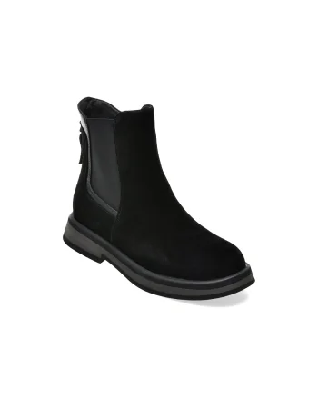 Ghete FLAVIA PASSINI negre, T1152, din piele intoarsa