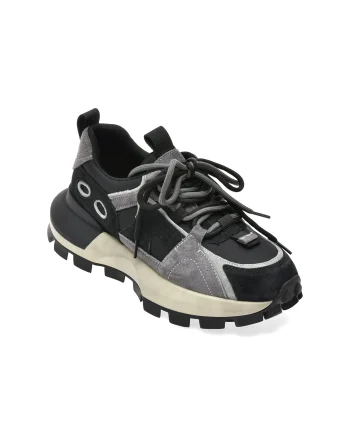 Pantofi sport GRYXX negri, 8068, din piele ecologica