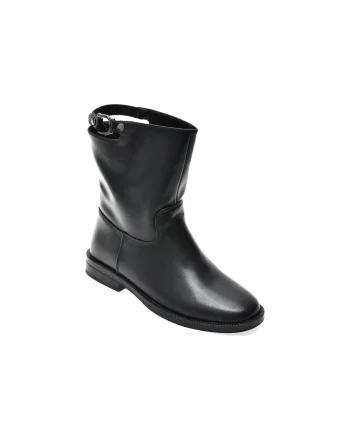 Ghete FLAVIA PASSINI negre, ATC473, din piele naturala