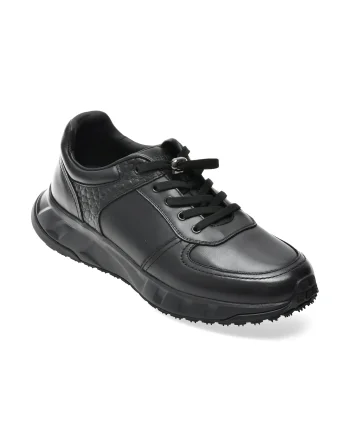 Pantofi sport EPICA negri, 1083, din piele naturala