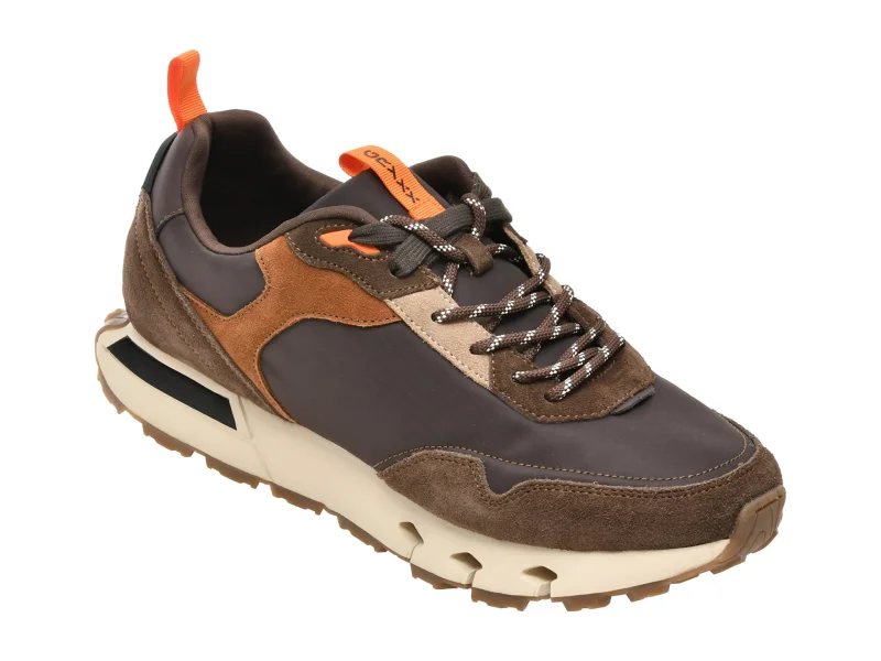 Pantofi sport GRYXX maro, 7183, din material textil si piele naturala