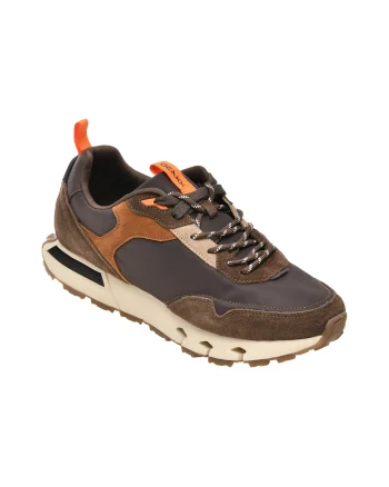Pantofi sport GRYXX maro, 7183, din material textil si piele naturala