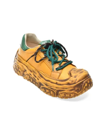Pantofi sport FLAVIA PASSINI galbeni, 7876, din piele naturala