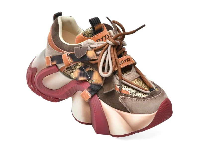 Pantofi sport GRYXX maro, 5822, din piele ecologica