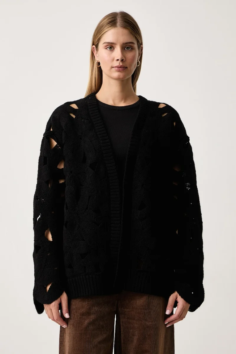 Fracomina  cardigan pentru femei din lână merino