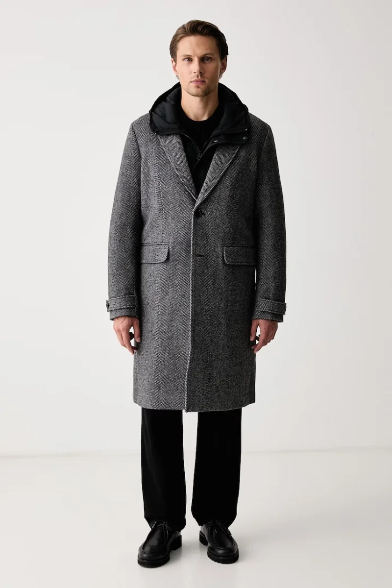 rag & bone  palton pentru bărbați cu lână Stockton