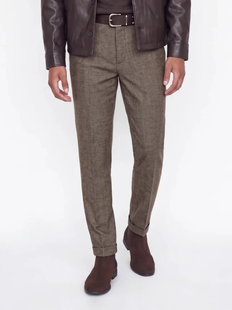 Jack & Jones Pantaloni chino, barbati, cu talie medie, Regular Fit, JPSTOLLIE, Maro inchis (SELECTATI MARIMEA: 29, SELECTATI LUNGIMEA: 32)