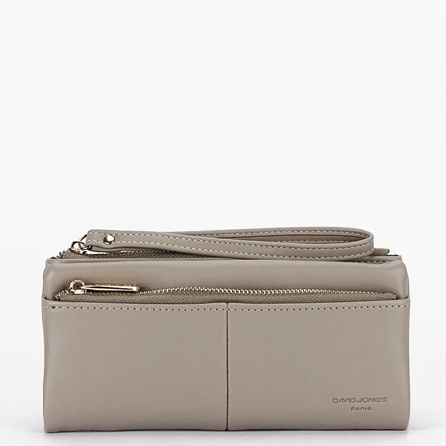 Portofel resigilat bej taupe David Jones Paris P159-1 M0