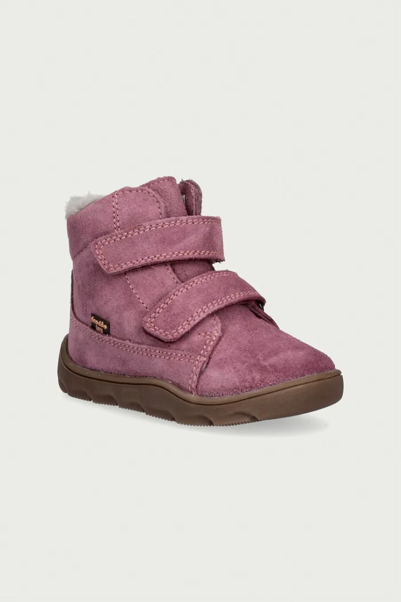 Froddo  încălțăminte de iarnă pentru copii din piele întoarsă ZERU TEX FURRY BAREFOOT