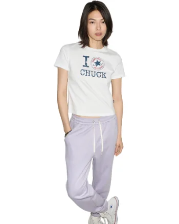 Tricou femei Converse I Love Chuck Tee CVW6T540-WHT