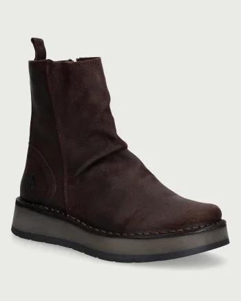 Fly London  botine pentru femei din piele întoarsă RENO053FLY