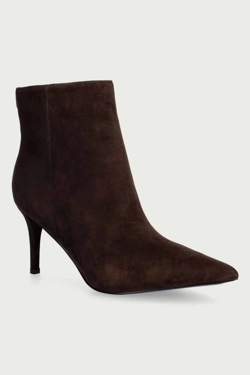 Guess  botine cu toc cui pentru femei din piele întoarsă CALEZA