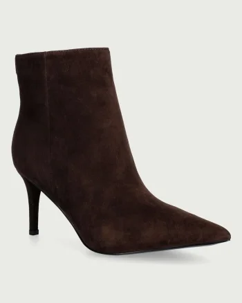 Guess  botine cu toc cui pentru femei din piele întoarsă CALEZA