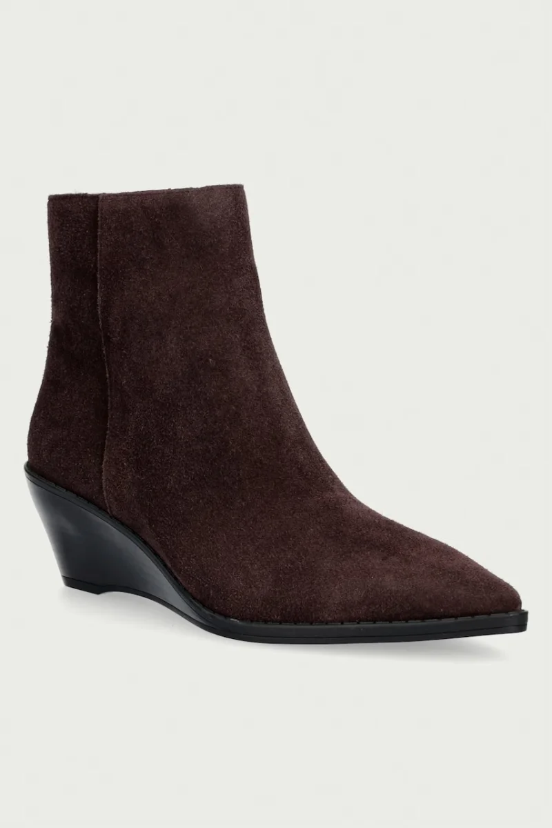 MICHAEL Michael Kors  botine wedges pentru femei din piele întoarsă Austin Wedge Bootie