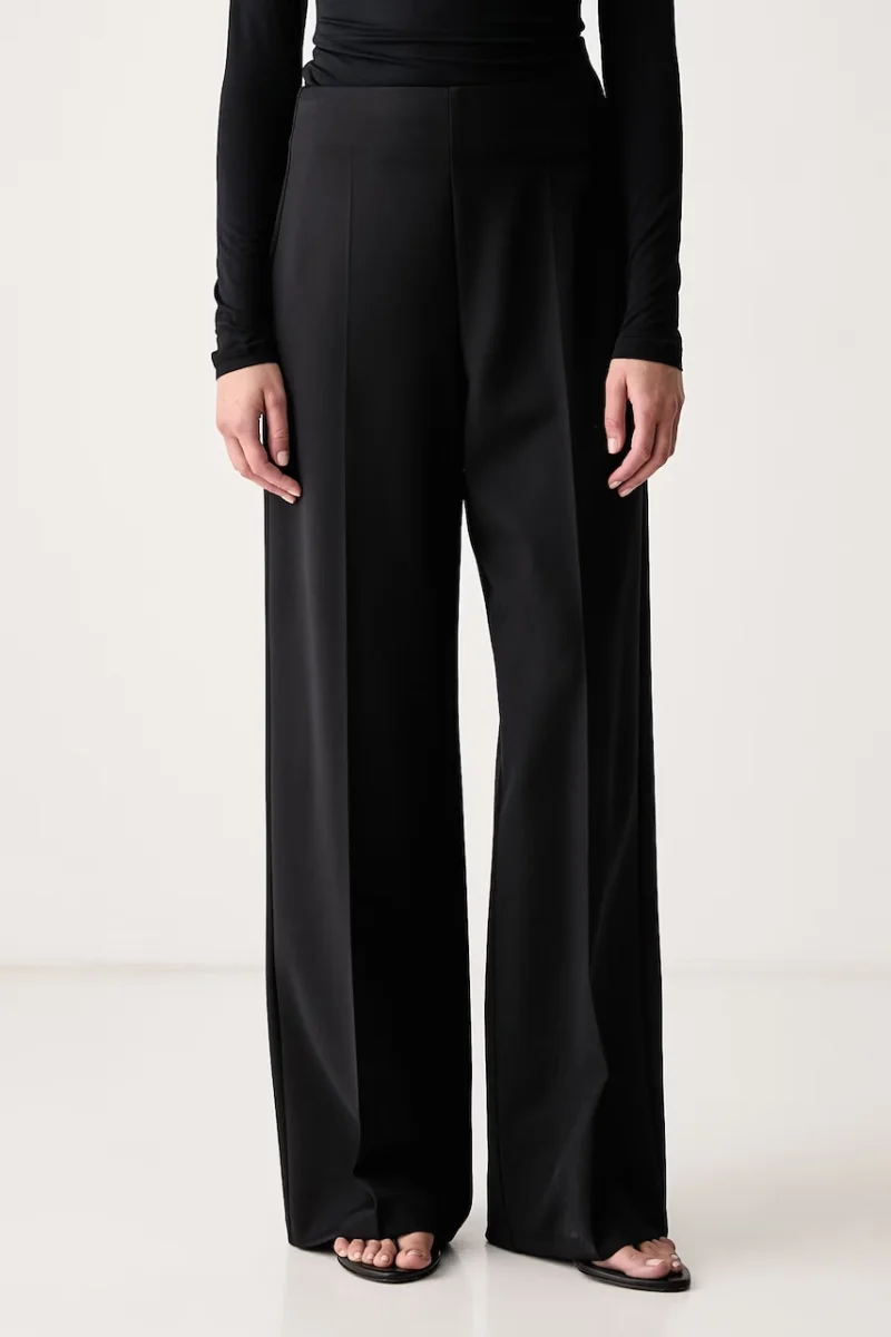 Le Privé  pantaloni de costum pentru femei cu vâscoză LISON TROUSERS NOIR