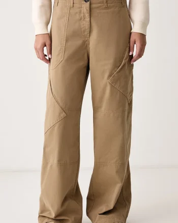 Pinko  pantaloni cargo pentru femei din bumbac
