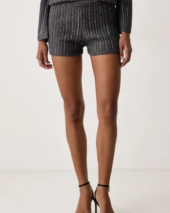 Twinset  pantaloni scurți pentru femei cu amestec de lână