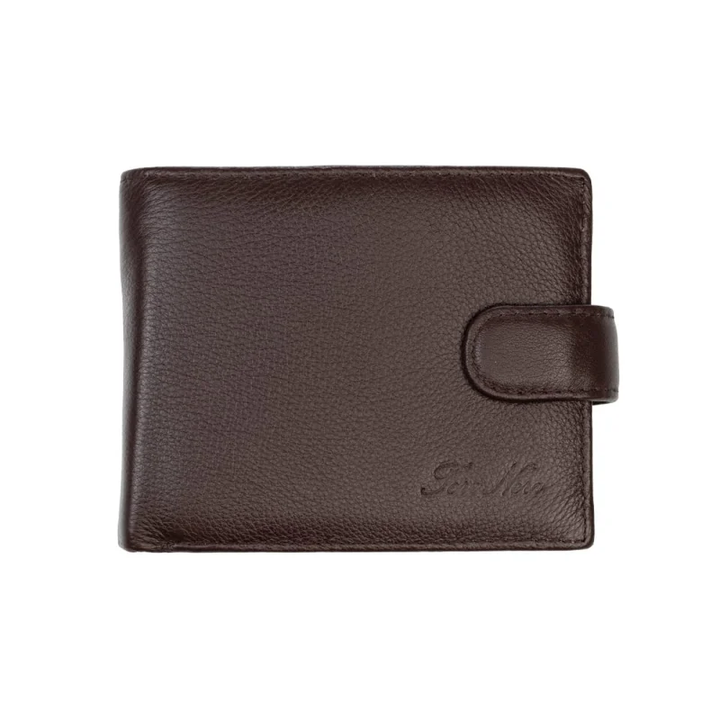 Portofel barbati din piele naturala maro Executive,protectie RFID