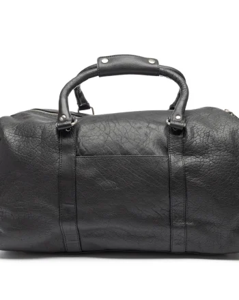 Geanta de voiaj/fitness din piele naturala negru Travel Bag