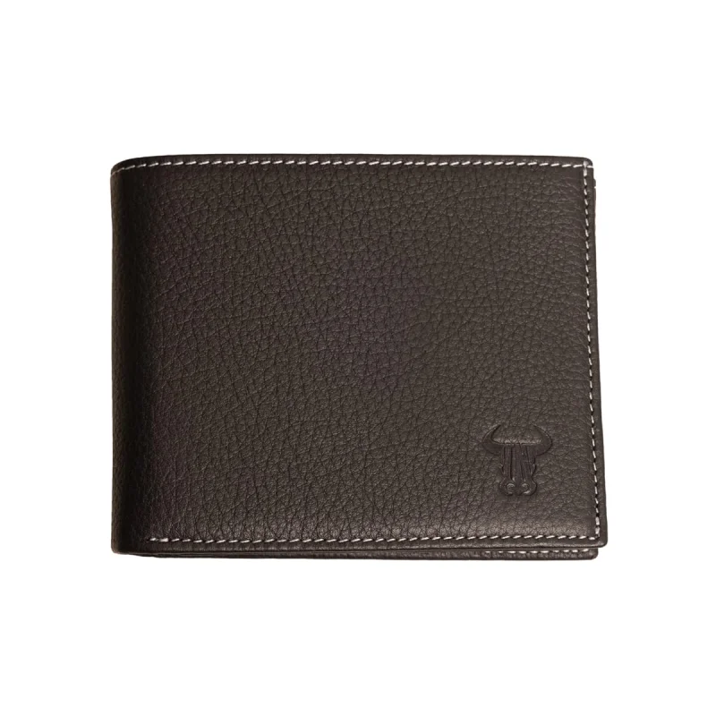 Portofel barbati din piele naturala negru Eyelet