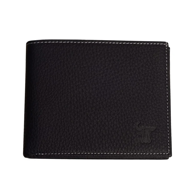Portofel barbati din piele naturala bleumarin Eyelet