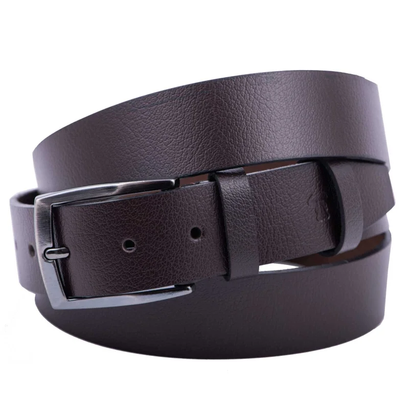 Curea barbati din piele naturala maro inchis New - 110 cm