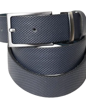 Curea barbati din piele naturala bleumarin Imprim - 110 cm